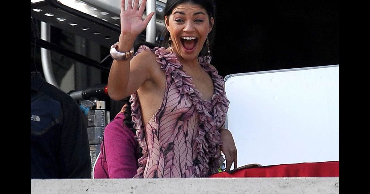 Films Et Séries Tv Avec Jessica Szohr Jessica Szohr sur le tournage de Gossip Girl à New York, le 21