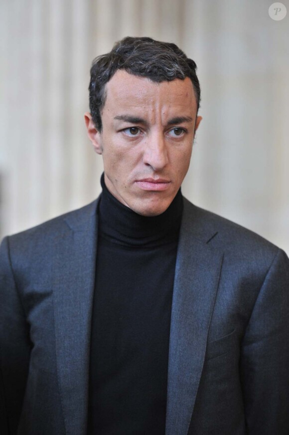 Karim Achoui à l'ouverture de son procès en appel à la cour d'assises de Paris, le 31 août 2010