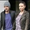 Miranda Kerr et son mari Orlando Bloom à Paris, le 30 septembre 2010