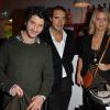 Clément Sibony, Nicolas Bedos et Virginie Efira lors de la soirée Fast Retailing à Paris le 30/09/10