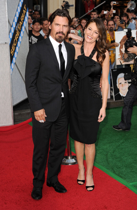 Josh Brolin et Diane Lane lors de l'avant-première du film Secretariat à Los Angeles le 30 septembre 2010