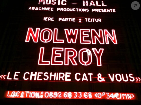 Le nom de Nolwenn Leroy s'affiche en lettres rouges sur la façade de L'Olympia !