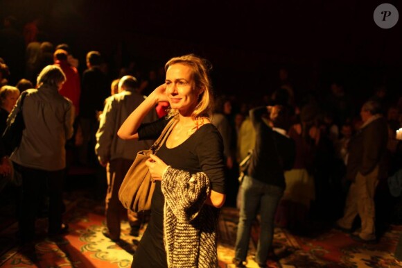 Sandrine Bonnaire au cirque Romanès, le 4 octobre 2010.