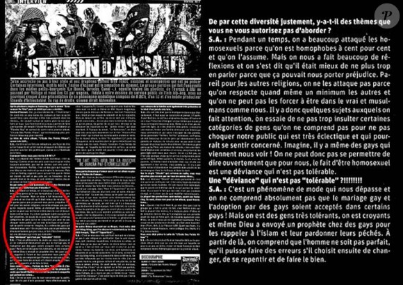 Sexion d'Assaut, le dérapage dans International Hip Hop en juin 2010