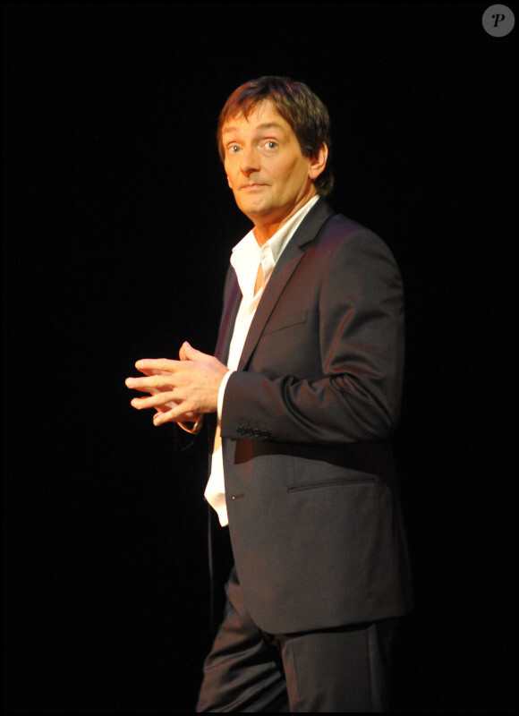 Pierre Palmade en plein filage de son spectacle "J'ai jamais été aussi vieux" (6 octobre 2010 à Paris)