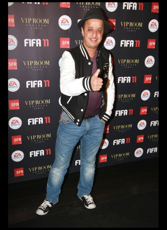 Booder lors de la soirée FIFA 11 au VIP Room Theater à Paris, le 11 octobre 2010