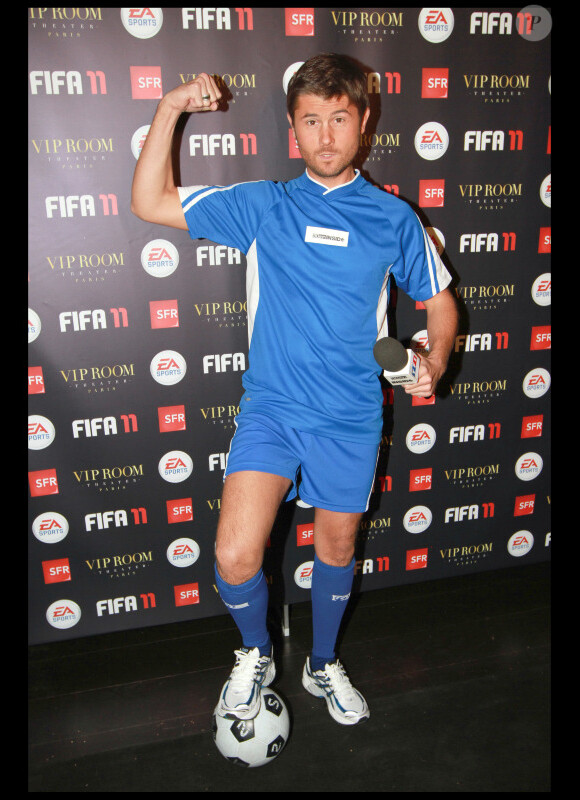 Christophe Beaugrand lors de la soirée FIFA 11 au VIP Room Theater à Paris, le 11 octobre 2010
