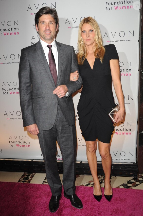 Patrick Dempsey et sa femme Jilian lors du 10e anniversaire des Awards remis par la fondation Avon. Le 26/10/10 au restaurant Cipriani à New York.