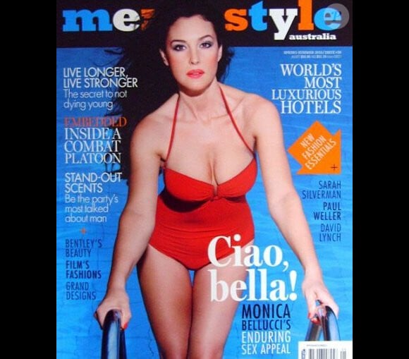 Monica Bellucci en couverture de Men's Style