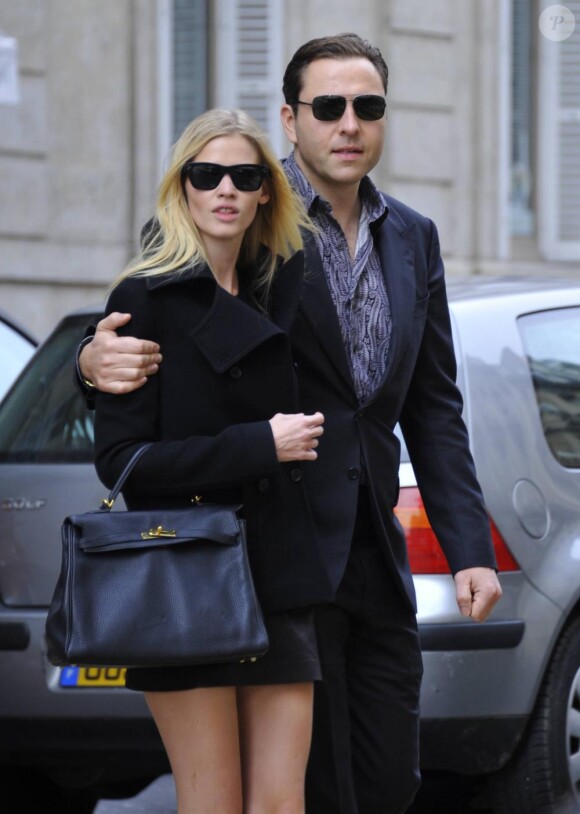 Lara Stone et son époux David Walliams 