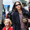 Liv Tyler et son fils Milo se préparent à fêter Halloween. Le 28/10/10 à New York