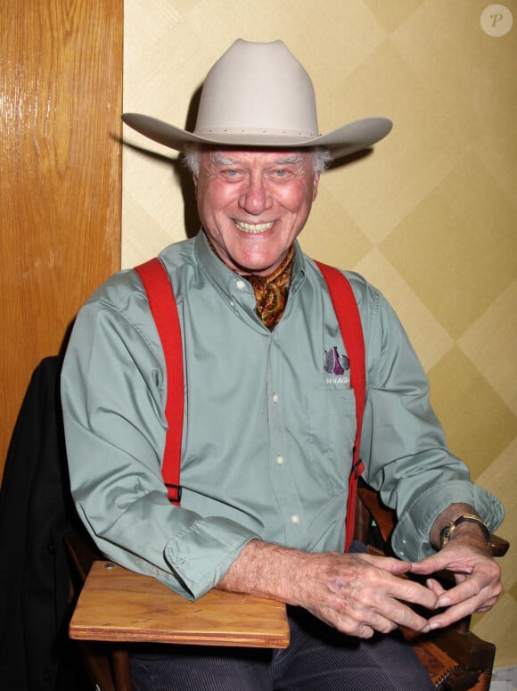 Larry Hagman présent à une expo sur "Dallas" (New-Jersey, 29 octobre 2010)