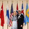 Dans la soirée du vendredi 29 octobre 2010, Haakon et Mette-Marit de Norvège profitaient d'une grande soirée de gala donnée au Plaza Hotel de New York dans le cadre du centenaire de la Fondation Americano-Scandinave.