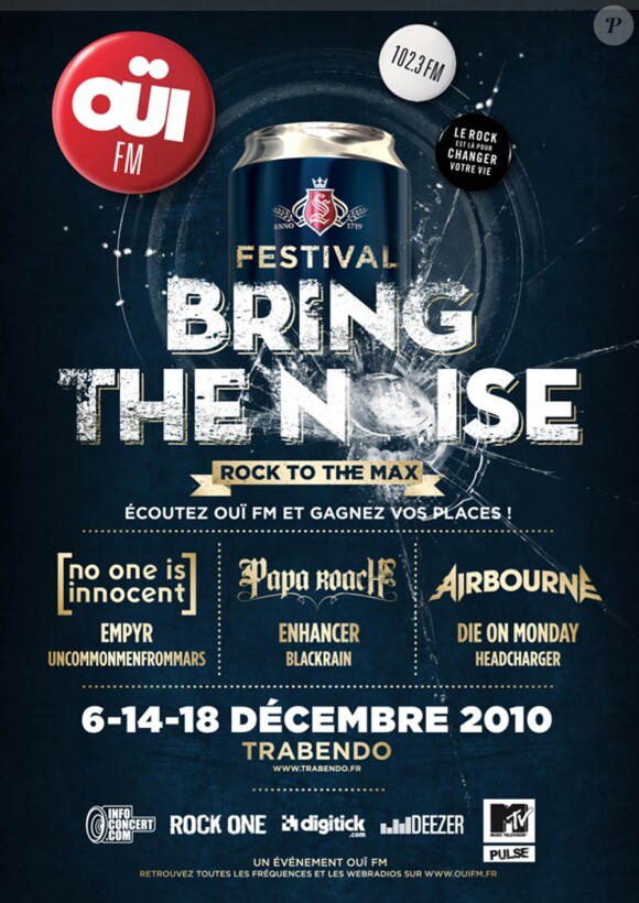La 1e édition du festival Bring the Noise de Ouï FM aura lieu en décembre 2010 au Trabendo, avec un programme alléchant.