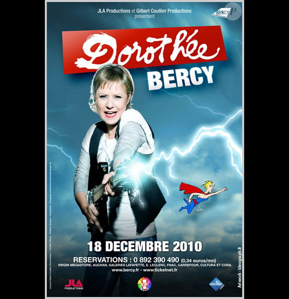 Dorothée se produira sur la scène de Bercy (Paris), le 18 décembre 2010.