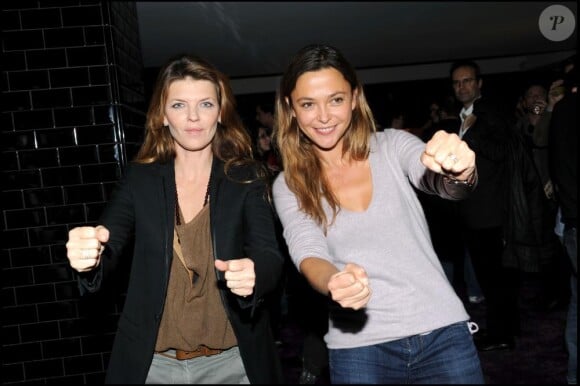 Gwendoline Hamon et Sandrine Quétier à l'occasion du lancement de la nouvelle console Kinect pour Xbox 360 au VIP Room à Paris, le 9 novembre 2010