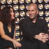 Salma Hayek et Zinedine Zidane dans le show tv Les Stars se dépassent pour ELA, le 13 novembre 2010 à Paris