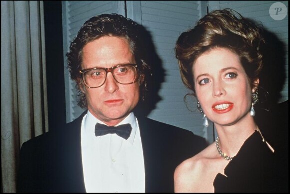 Michael Douglas et Diandra, en 1993.