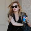 Lindsay Lohan est photographiée à la sortie de son domicile de Palm Desert, lundi 15 novembre.