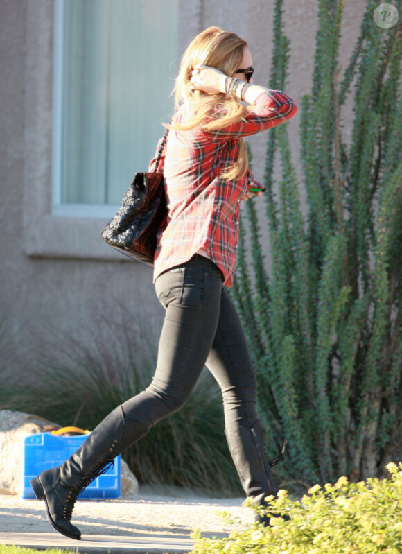Lindsay Lohan est de retour à Los Angeles après un rendez-vous professionnel, lundi 15 novembre.
