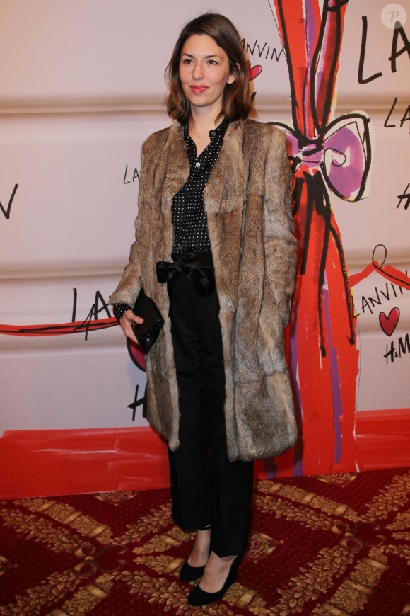 Sofia Coppola lors de la soirée Lanvin pour H&M à New York le 18 novembre 2010.