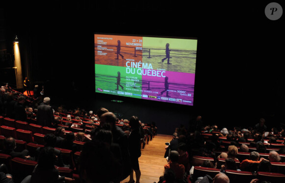 L'ouverture du 14e festival Cinéma du Québec à Paris le 22 novembre 2010