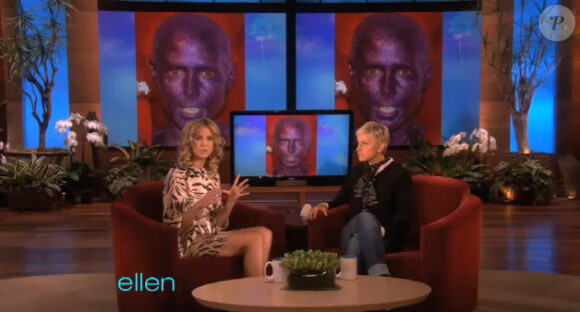 Heidi Klum chez Ellen DeGeneres le 26 novembre 2010