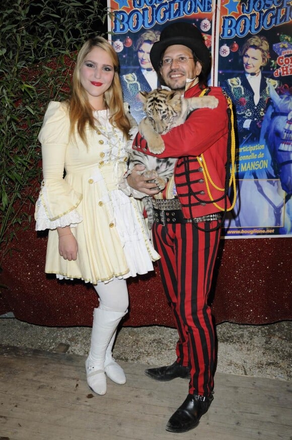 Marianne Manson et Joseph Bouglione au cirque Bouglione, le 27 novembre 2010.