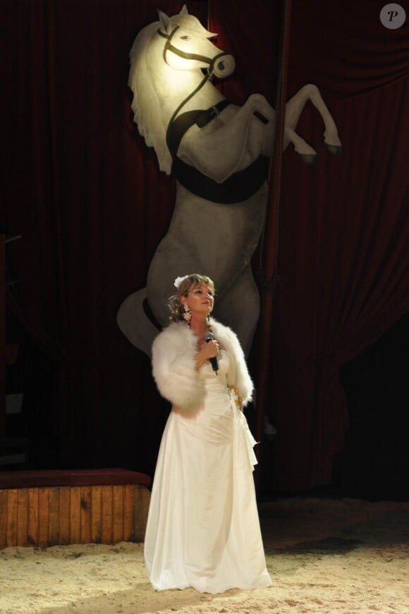 Jeane Manson au cirque Bouglione, le 27 novembre 2010.