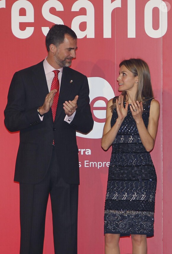 Letizia et Felipe d'Espagne à Navarra, Espagne, le 30 novembre 2010.