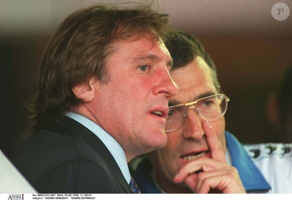Gérard Bourgoin et Gérard Depardieu en 1996.