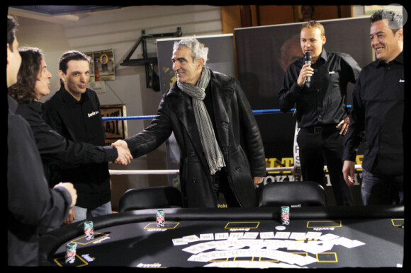 Raymond Domenech au Kajyn Club vendredi 3 décembre lors d'un tournoi de poker