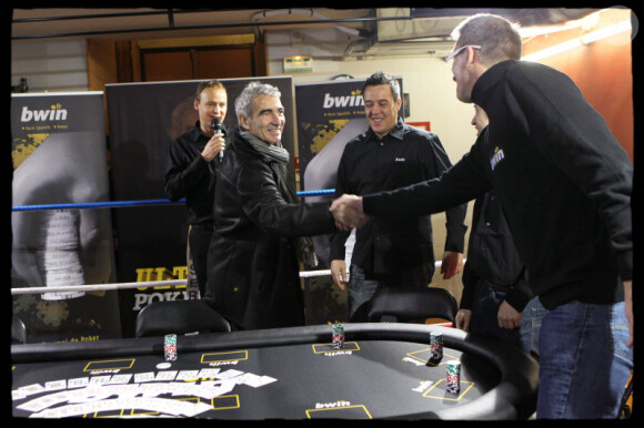 Raymond Domenech au Kajyn Club vendredi 3 décembre lors d'un tournoi de poker