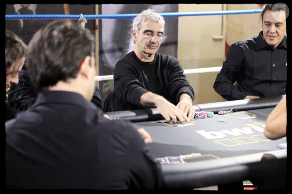 Raymond Domenech au Kajyn Club vendredi 3 décembre lors d'un tournoi de poker