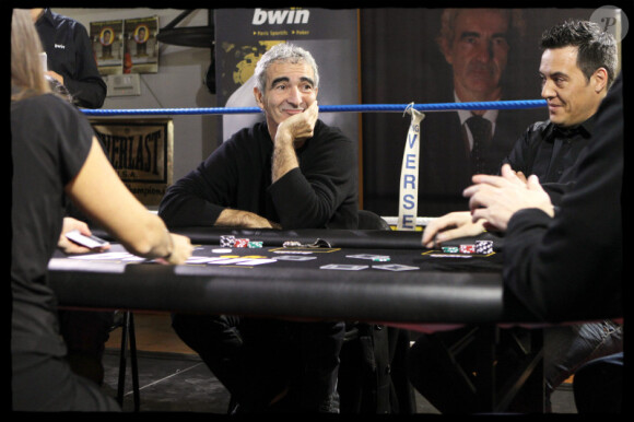 Raymond Domenech au Kajyn Club vendredi 3 décembre lors d'un tournoi de poker
