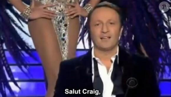 Craig Ferguson et Arthur dans le "Late late Show" sur CBS.