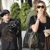 Benji Madden en compagnie d'une inconnue pour un déjeuner à Los Angeles en novembre 2010