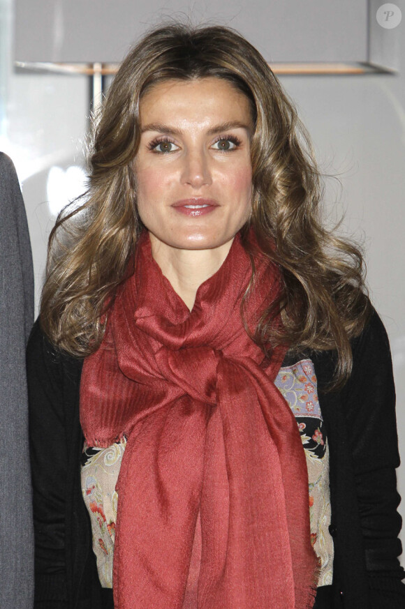 Letizia et Felipe d'Espagne à Madrid, le 9 décembre 2010.