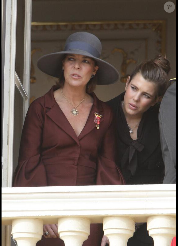 Charlotte Casiraghi et sa maman Caroline en 2007.