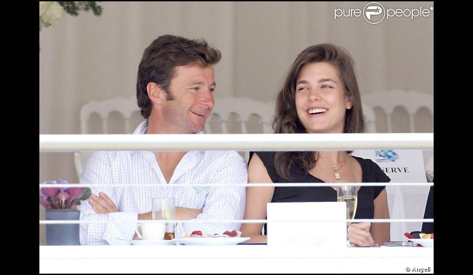 Charlotte Casiraghi et son entraîneur Thierry Rozier, en 2007. - Purepeople