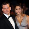 Matt Damon et son épouse Luciana en septembre 2009 à la première de The Informant