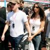 Matt Damon et son épouse Luciana au Grand Prix de Formule 1 à Monaco, en mai 2004