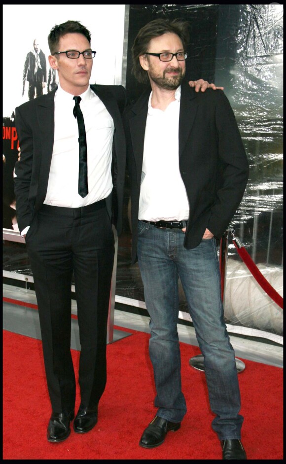 Jonathan Rhys-Meyer et Pierre Morel à la première de From Paris With Love, à New York, le 28 janvier 2010.