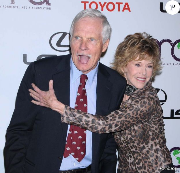 Ted Turner et Jane Fonda, Los Angeles, le 16 octobre 2010