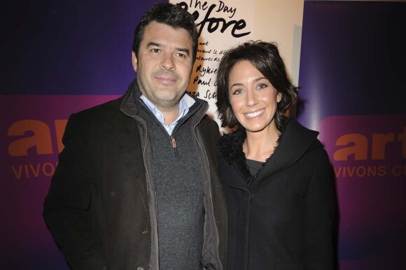 Virginie Guilhaume et son mari Stéphane Gâteau, Paris, novembre 2009