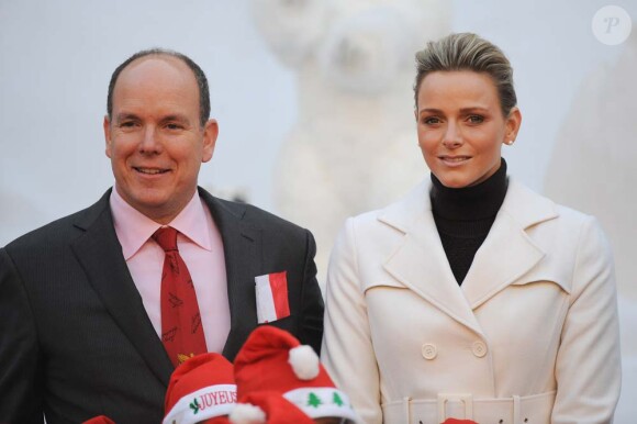 Albert de Monaco et Charlene Wittstock, Monaco, 15 décembre 2010