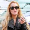 Lindsay Lohan se rend à son club de gym à Los Angeles, le 5 janvier 2011.