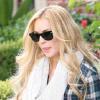 Lindsay Lohan porte un sac Burberry Winter Storms et se prend une amende à Beverly Hills le 5 janvier 2011.
