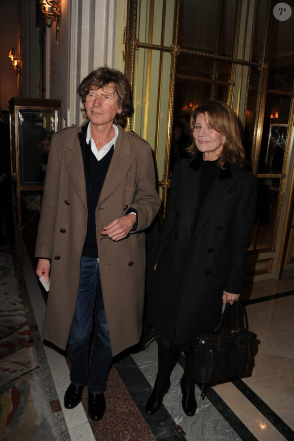 Régis Wargnier et Nicole Garcia lors de la soirée des Révélations organisée par l'Académie des César et la maison Chaumet le 17 janvier 2011 à Paris