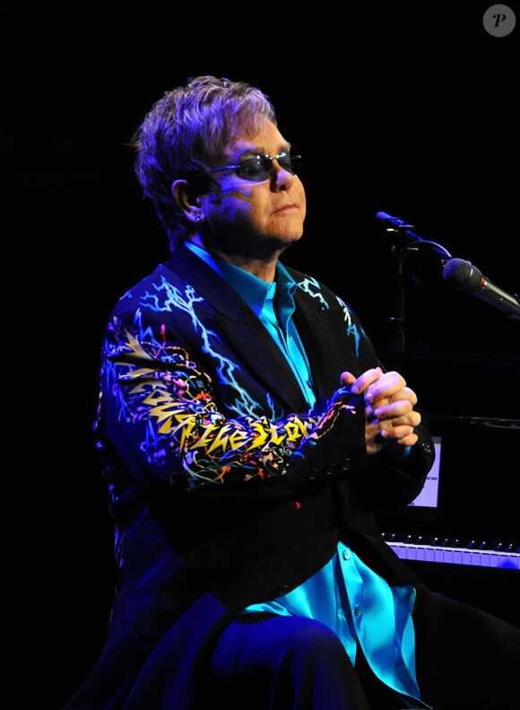 Elton John en concert à Moscou, le 12 déceùbre 2010